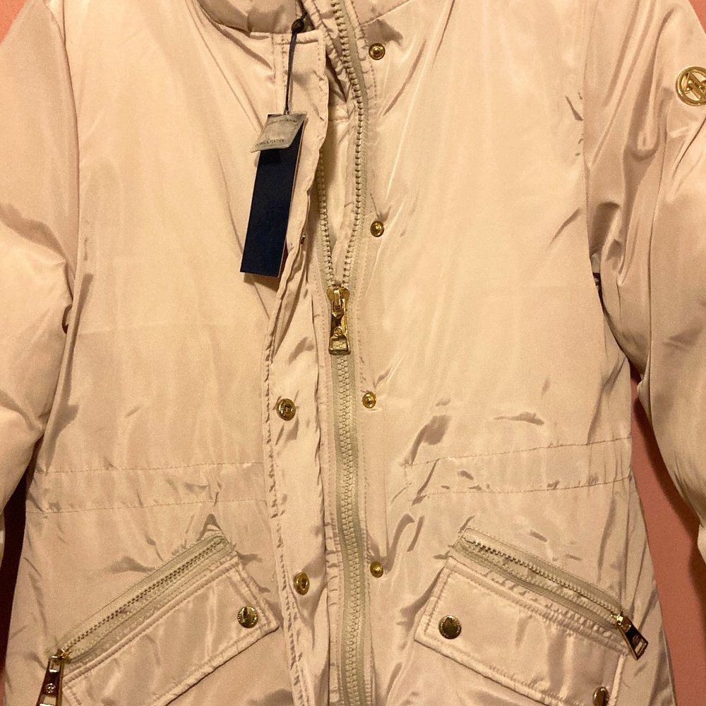Adrienne Vittadini Off-White Puffer Jacket